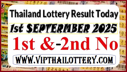 Thailand Lottery Result Today First Prize Number 01-09-2025