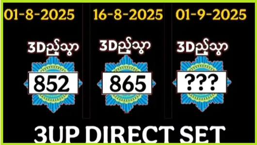 Thailand Lotto 3D Direct Set Win Vip Sure Number 01-9-2025