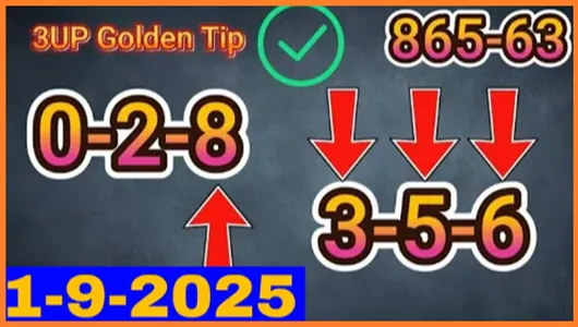 Thailand Lotto 3up 99% Sure Game Vip Golden Tips 01-9-2025