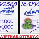 Thai Lottery 3D Hit Total King Close Digit Result