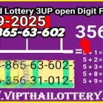 Thai Lottery 3D Open First Number Total Pass Formula 16-09-2025