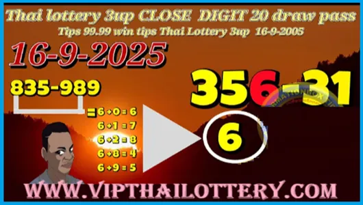 Thai Lottery 99.99% Win Tips Today Total Pass Draw 16-09-2025
