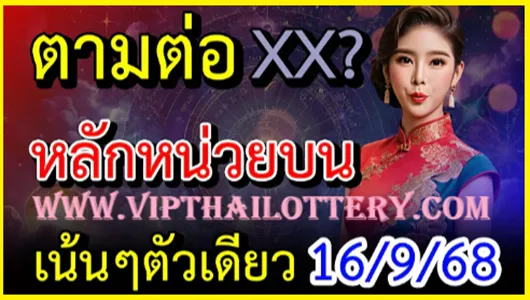 Thai Lottery King Tips 99% Non Miss Single Digit Update 16-09-2568