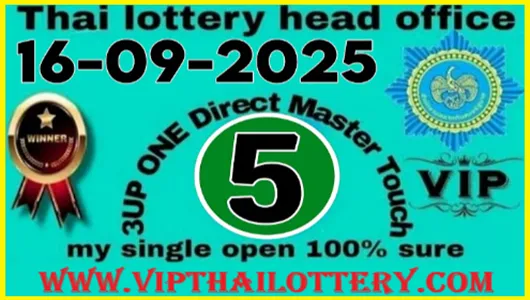 Thai Lottery Lucky Pairs Master Number Win Tass 16-Septmber-25