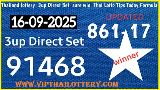 Thai Lotto 3D Down Direct Set Total Winning Chance