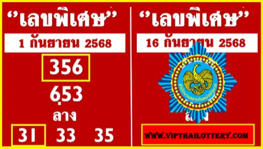 Thai Lotto Vip Non Miss Cut Digit Update Formula 16 September 2568