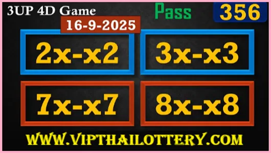 Thailand 3d Lottery Result Today Live Sure Digit 16.9.2025