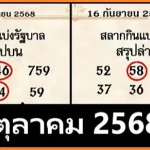 Thailand Lottery 3D Total King Sure Win Formula 1st October 2568