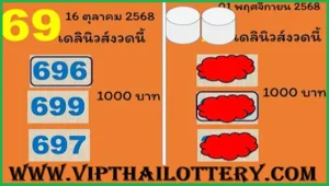 3D Thai Lottery HTF Down Touch Last Hint Tips 01.11.2025