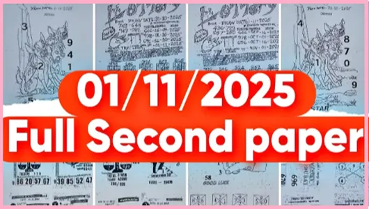 GLO Thai Lottery Second Paper Draw Result 1st November 2025