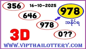 Thai Lottery Today 2d Pass Number Direct Hit 16 October 2025