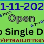 Thai Lottery Today TF 100% Cut Number Digit Total 01-11-2025