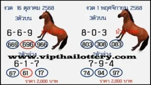 Thailand Government Lottery Final Game Sure Digit 01.11.2025