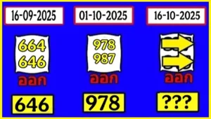 Thailand Lottery Golden Tips 100% Sure Digit 16.10.2568