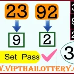 Thailand Lotto 2 Down Direct Set Cut Digit Grid Paper 16-10-2568