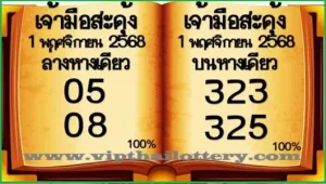 Thailand lottery 3up Direct Set 3D Formula Pass 01-11-2025