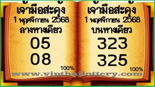 Thailand lottery 3up Direct Set 3D Formula Pass 01-11-2025