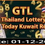 GTL Thailand Lottery 3D King Today Kuwait Result 01-12-2025