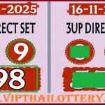 Thai Lottery 3D Direct Down Lucky Game Sure Winner 16.11.2025