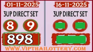 Thai Lottery 3D Direct Down Lucky Game Sure Winner 16.11.2025