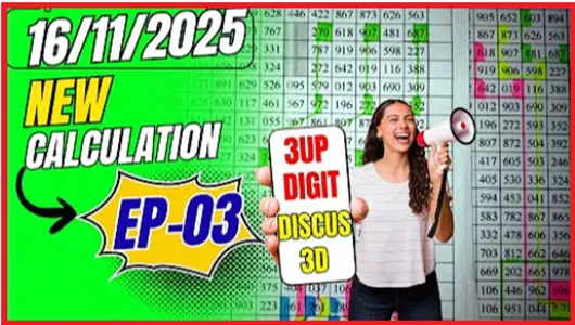 Thai Lottery 3D Pair Digit Chart Root Calculation Hint 16-11-2025