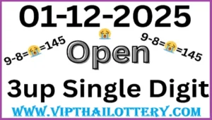Thai Lottery 3D Vip Tips Today Master Formula 1st December 2025