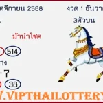 Thai Lottery 3up Direct Set Open Single Digit Tips 01.12.2025