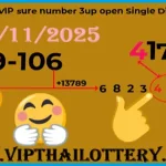 Thai Lottery Vip Sure Number 3up Pair Totals Formula