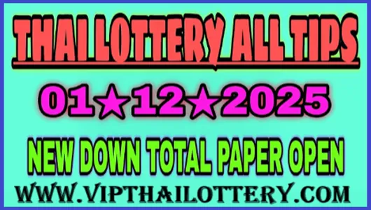 Thai Lotto Total Down Cut Winning Numbers Updated 1-12-2025