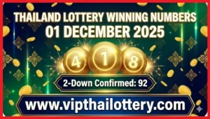 Thaialnd Lottery Winning Number 3d Chart 1st December 2025