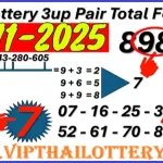 Thailand Lottery HTF 3up Pair Total Down Formula Touch 16.11.2025