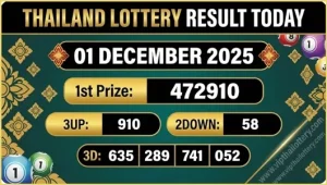 Thailand Lottery Result Today First Prize 01 December 2025
