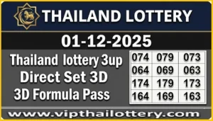 Thailand lottery 3up Direct Set 3D Formula Pass 01-12-2025