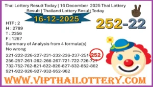 Thai Government Lottery Live 3up Lucky Totals Winner 16-12-2025