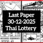 Thai Lottery Last Paper Open Bangkok Tips 30.December.2025