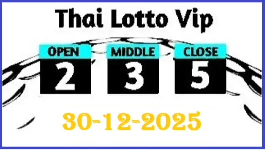 Thai Lottery Master Digit Non Stop Hit Pair Result 30-12-2025