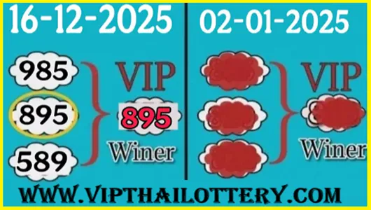 Thai Lottery Today Winner Lucky Number Vip Tips 30-12-2025
