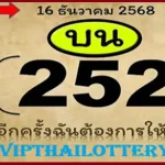 Thailand Lottery First Tandola Akara Touch Game 16.12.2568