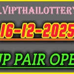 Thailand Lottery HTF Single Digit Pairs Formula Non Miss 16.12.25
