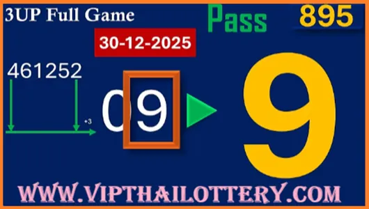 Thailand Lotto HTF Single Digit Pairs Formula Non Miss 30.12.2025