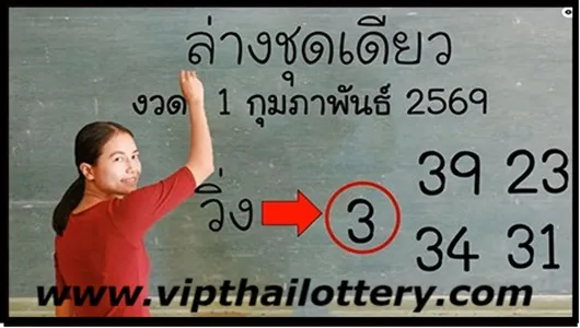 Thai Lottery Vip Sure Number Today 1st February 2026