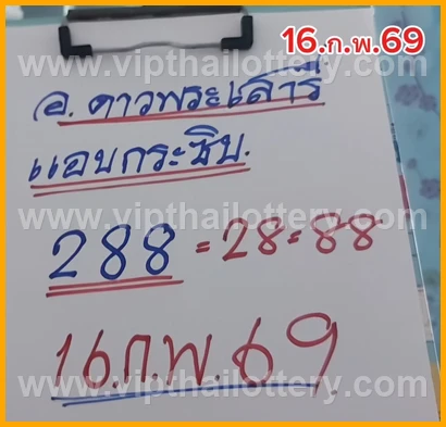 Thai Lottery 100 % Sure Namber Thailand Paper Today 01/03/2026