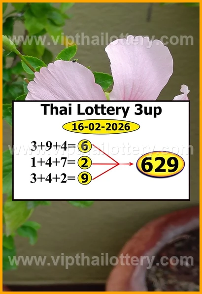 Thai 3D Lottery Result Today Live Thailand Draw 16-02-2026