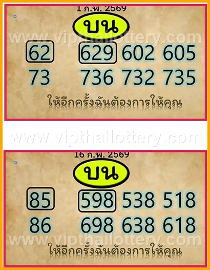 Thai Lotto Free Tips 123 Lottery Cut Digit 16-02-26