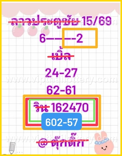 Thai Lottery Lucky Number 100 % Sure Namber 16-02-26