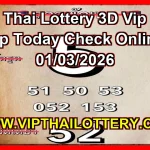 Thai Lottery 3D Vip Tip Today Check Online 01/03/2026