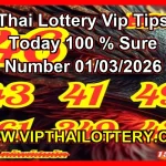 Thai Lottery Vip Tips Today 100 % Sure Number 01/03/2026