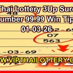 Thai Lottery 3Up Sure Number 99.99 Win Tips 01-03-26