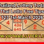 Thailand Lottery Today Thai Lotto Free Tips 123 1st March 2026