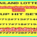 Thailand Lottery Number Thai 3Up Sure 16/02/2026